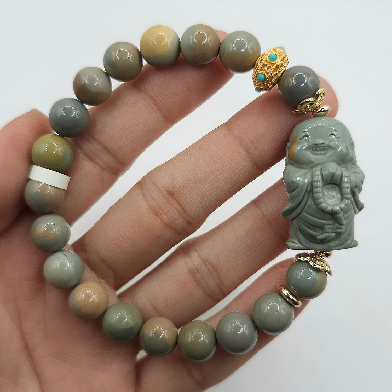 Natural Alashan Agate with Buddha