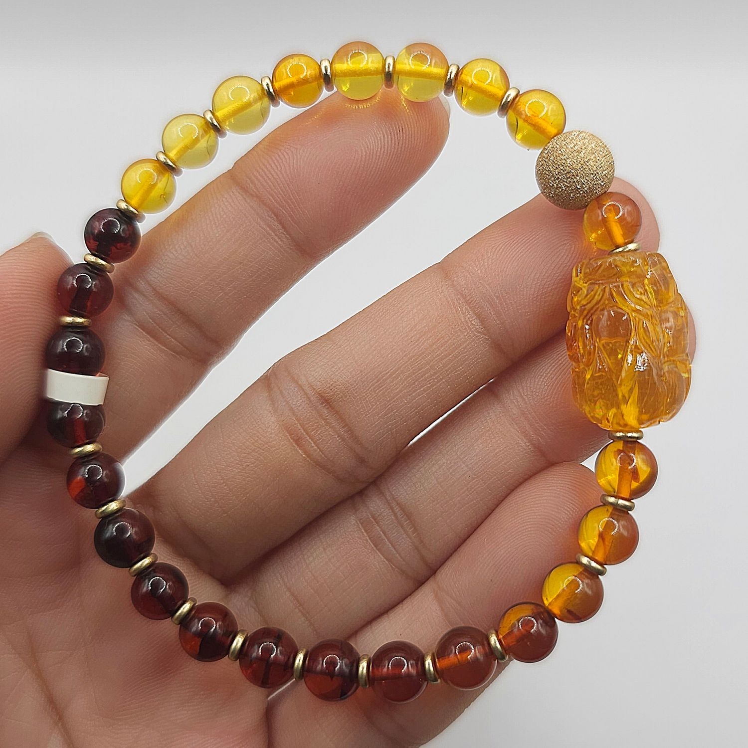 Natural Amber with Pixiu