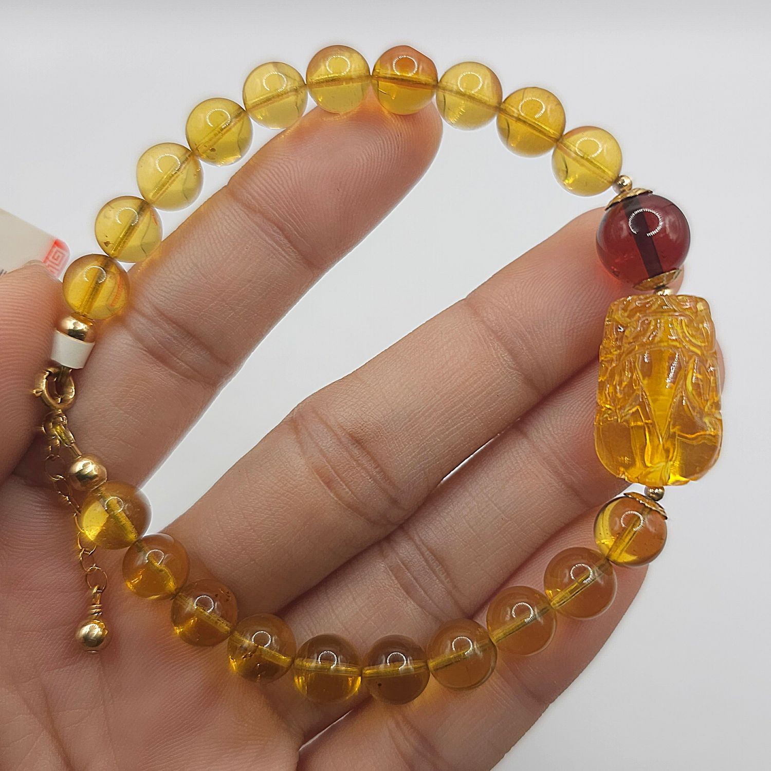 Natural Amber with Pixiu