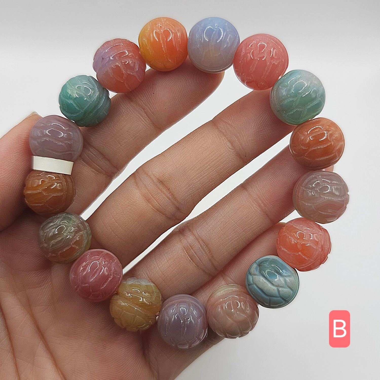 Natural Yan Yuan Agate Turtle Back