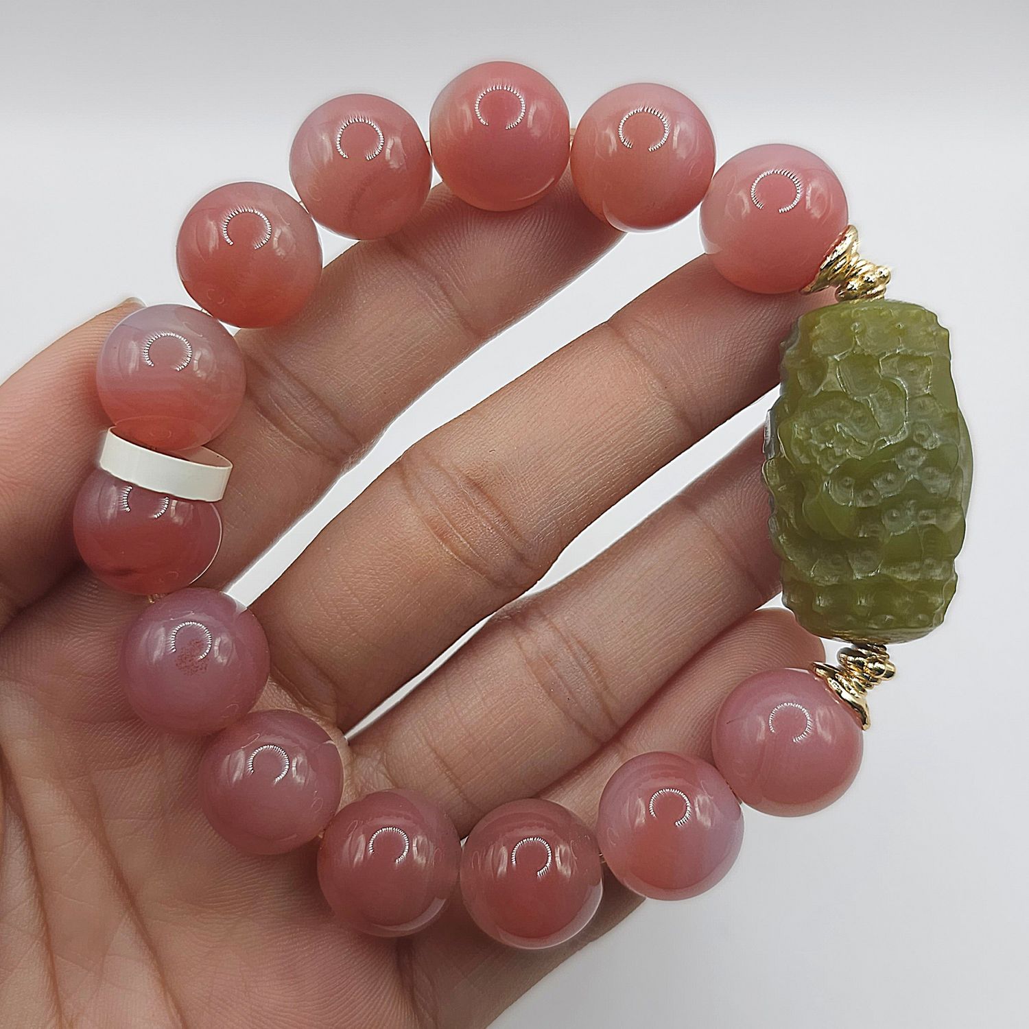 Natural Yan Yuan Agate with Phoenix