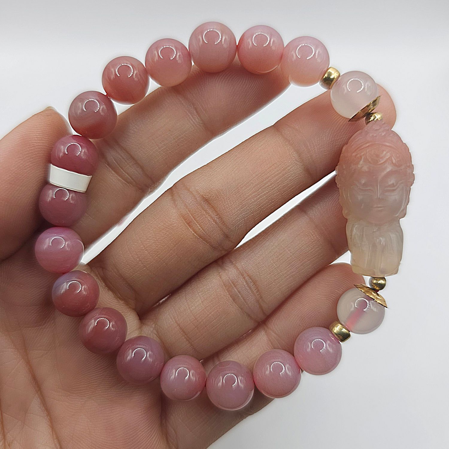 Natural Yan Yuan Agate with Guanyin