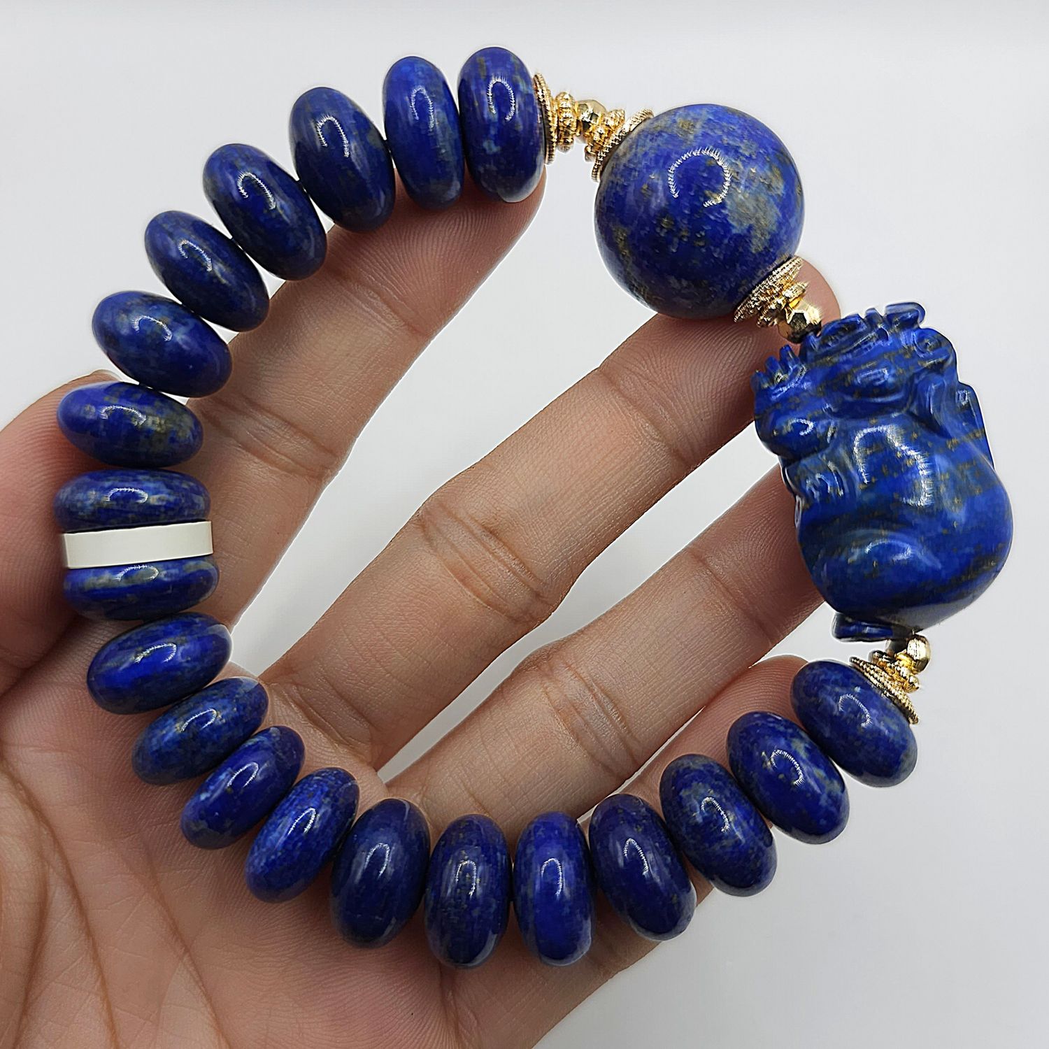 Natural Lapis Lazuli with Dragon Pixiu