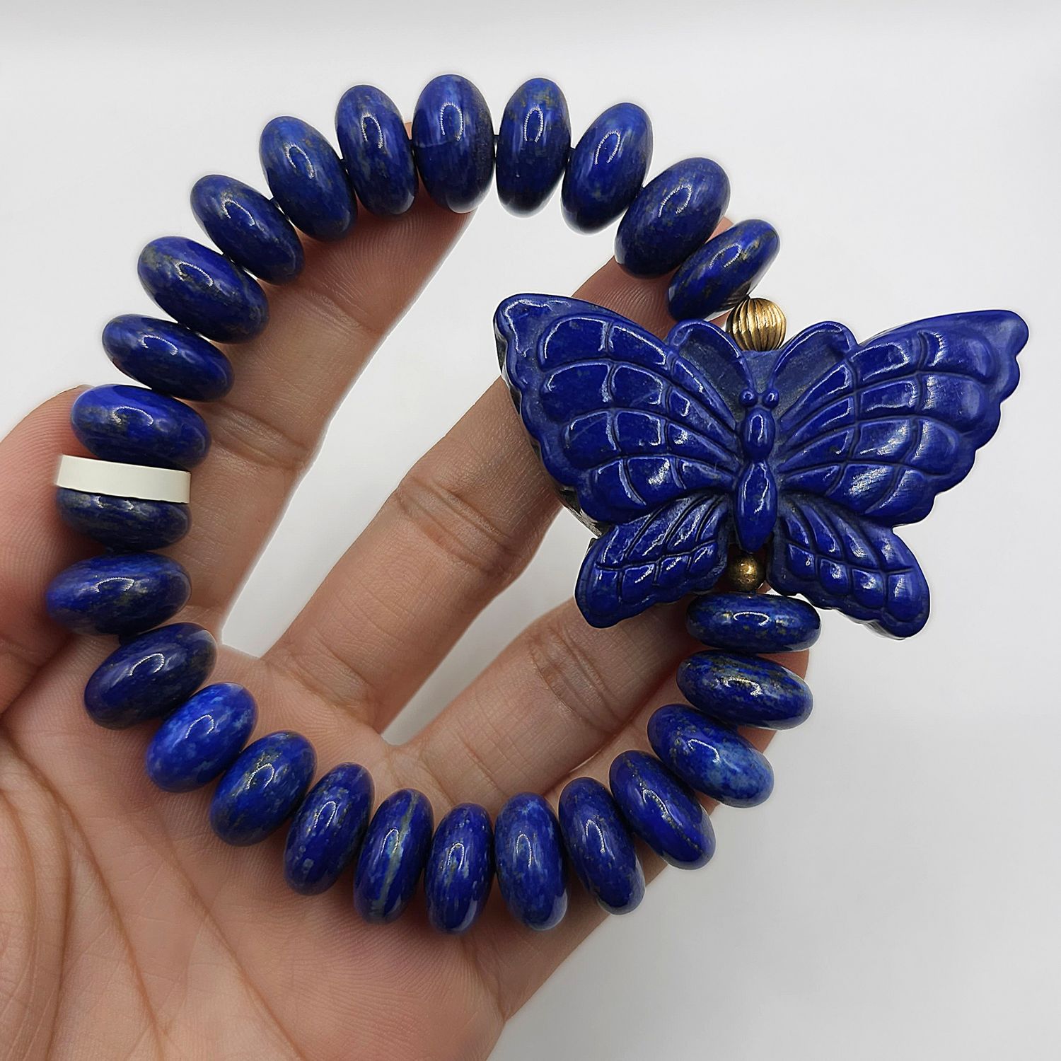 Natural Lapis Lazuli with Butterfly