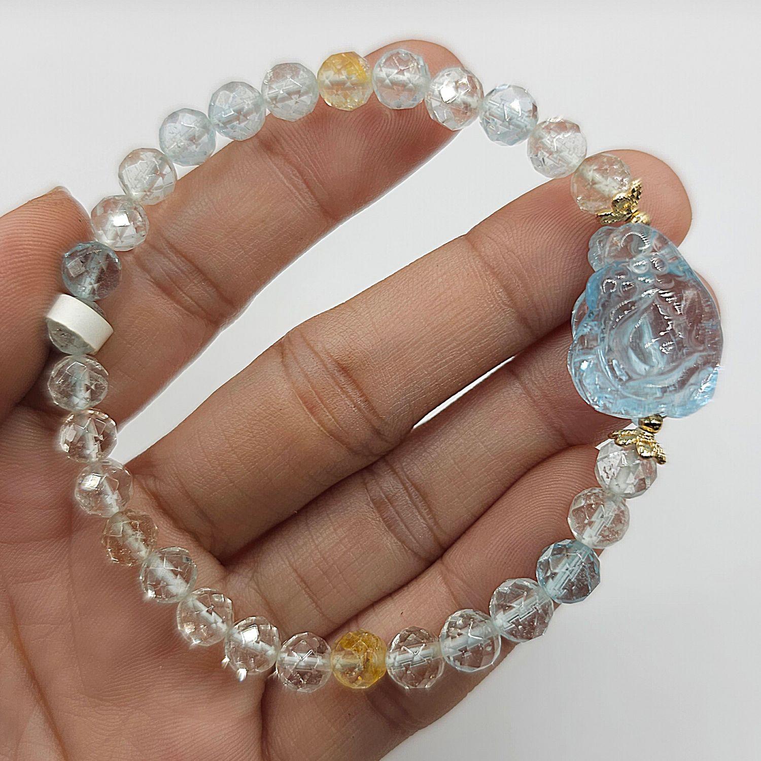 Natural Topaz with Toad
