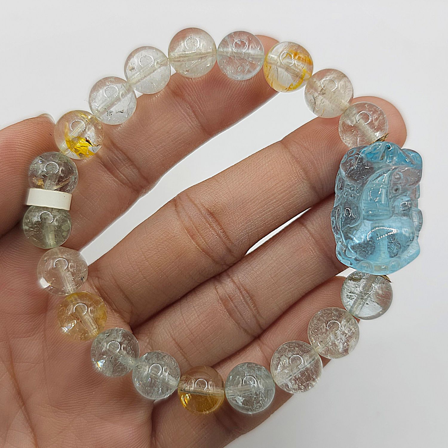 Natural Topaz with Pixiu