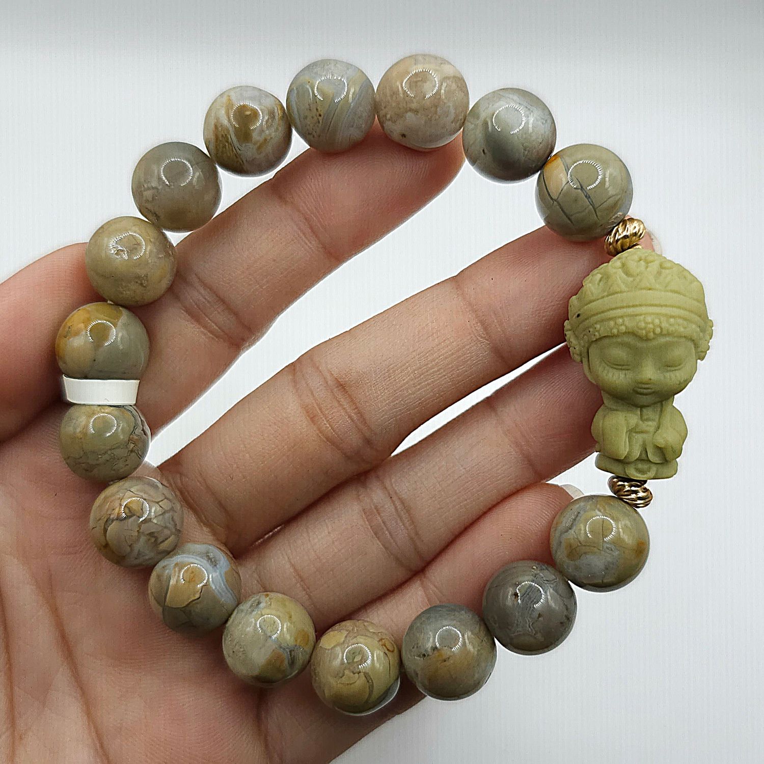 Natural Alashan Agate with Opera Girl