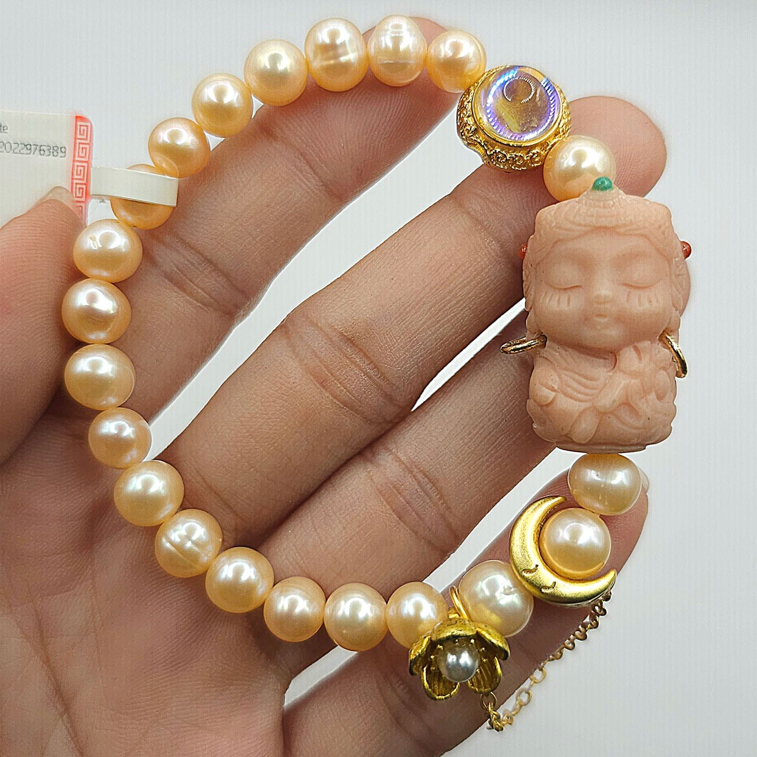 Natural Fresh Water Pearl x Guanyin Alashan Agate