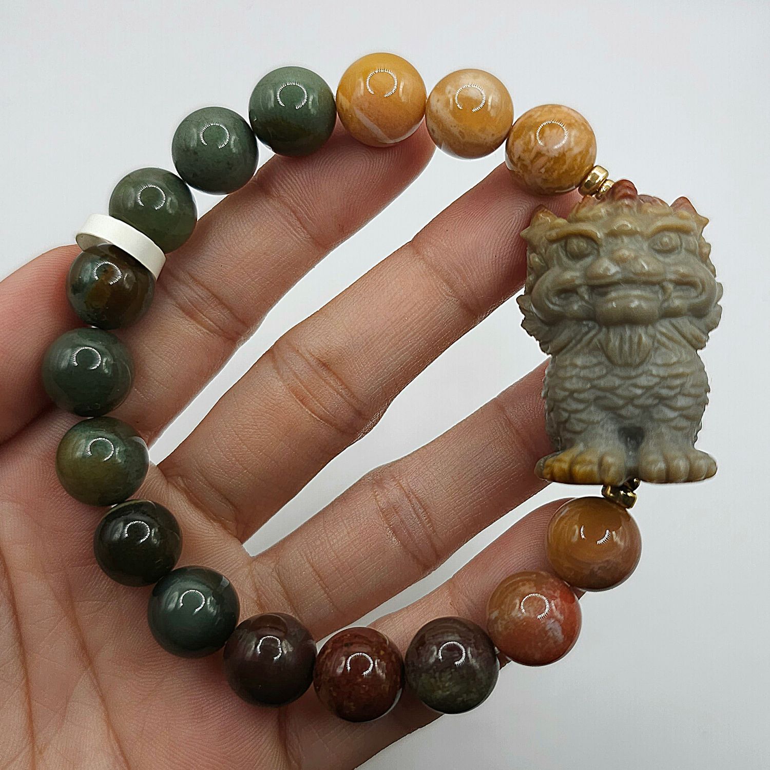 Natural Alashan Agate with Dragon