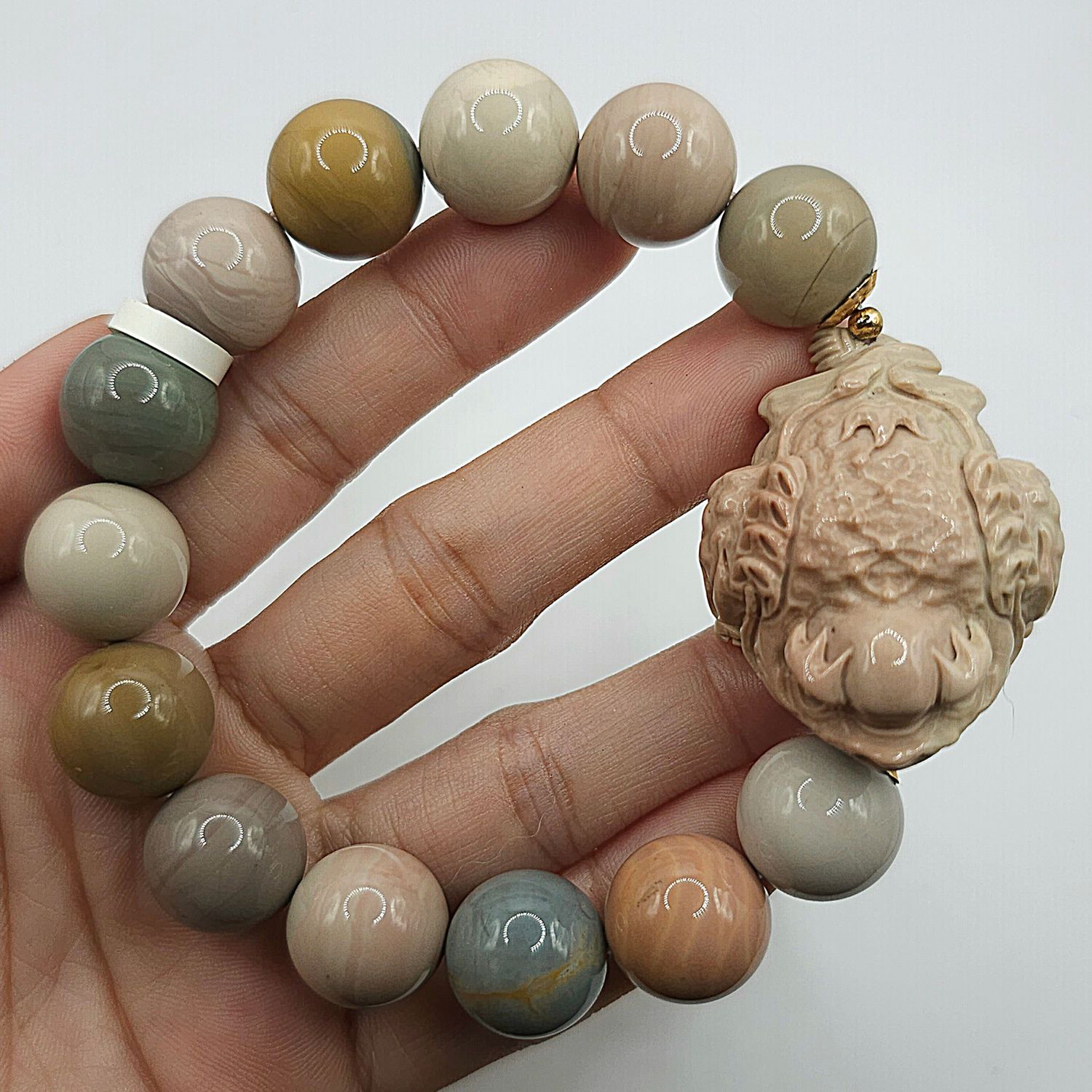 Natural Alashan Agate with Toad