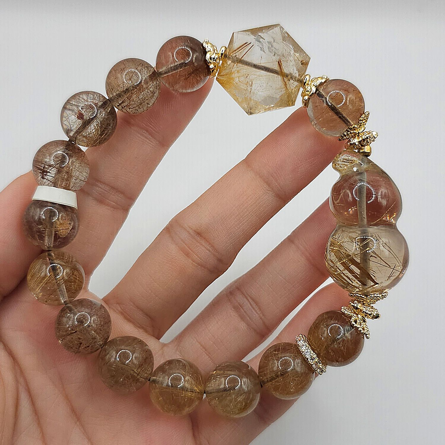 Natural Copper Ruti with Wu Lu