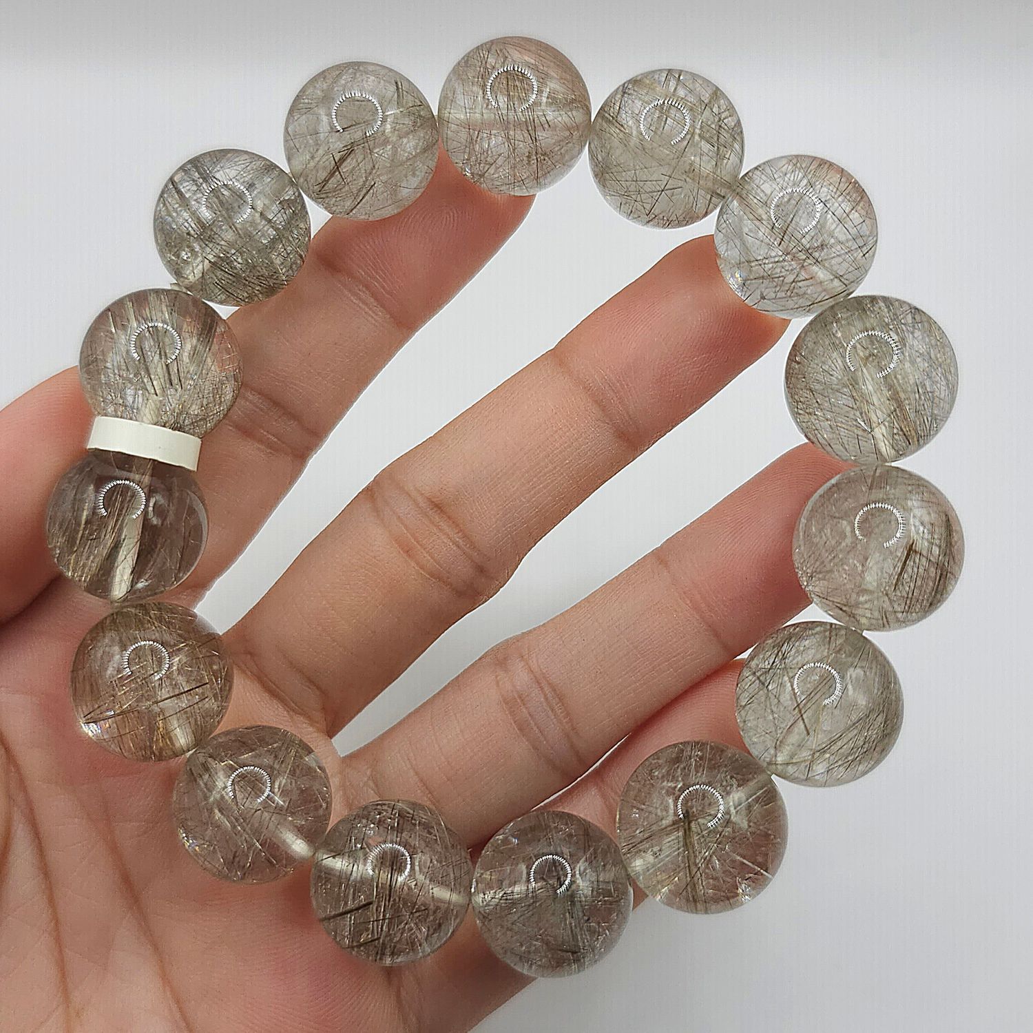 Natural Silver Ruti - Oversized