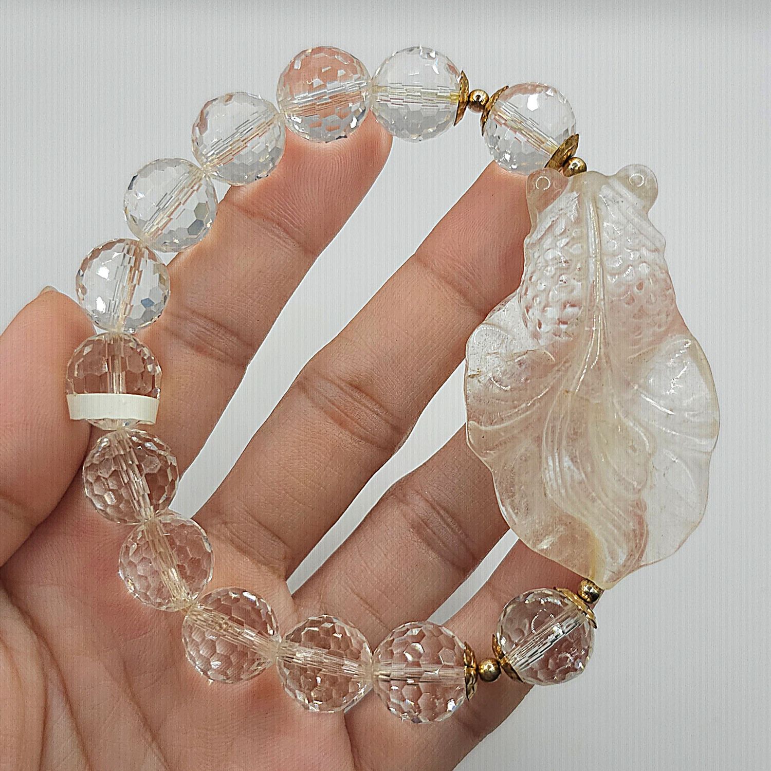 Natural Clear Quartz with Fish