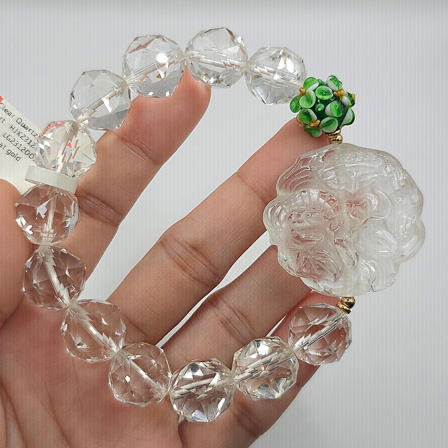 Natural Clear Quartz with 9 Tail Fox