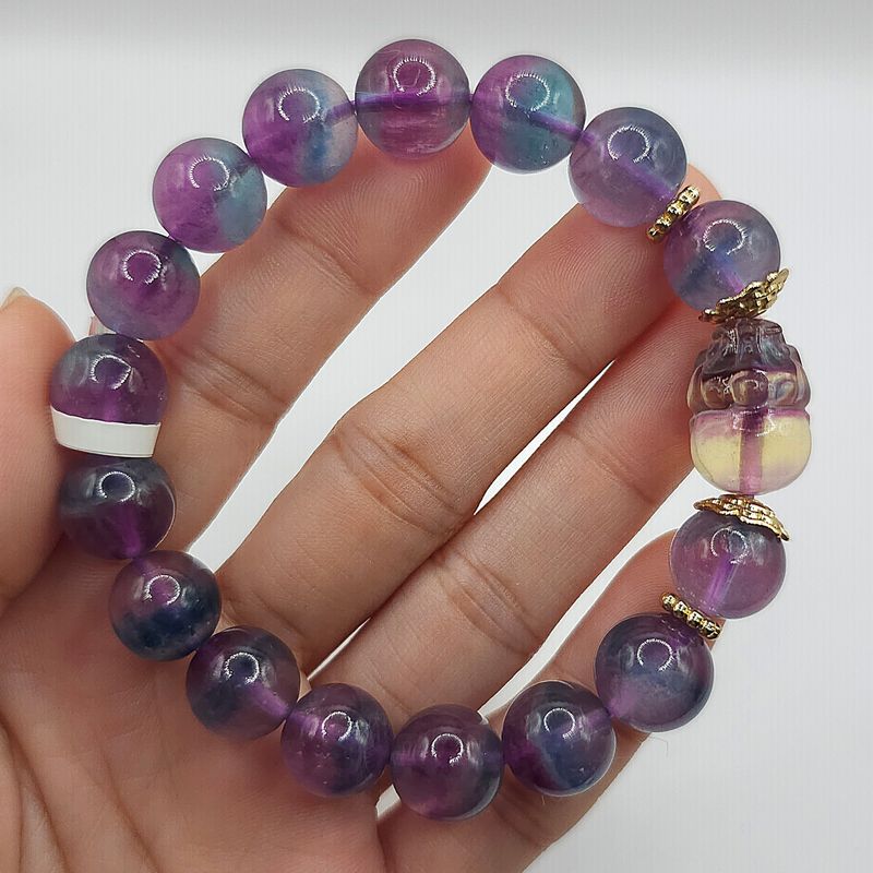 Natural Flourite with Pixiu
