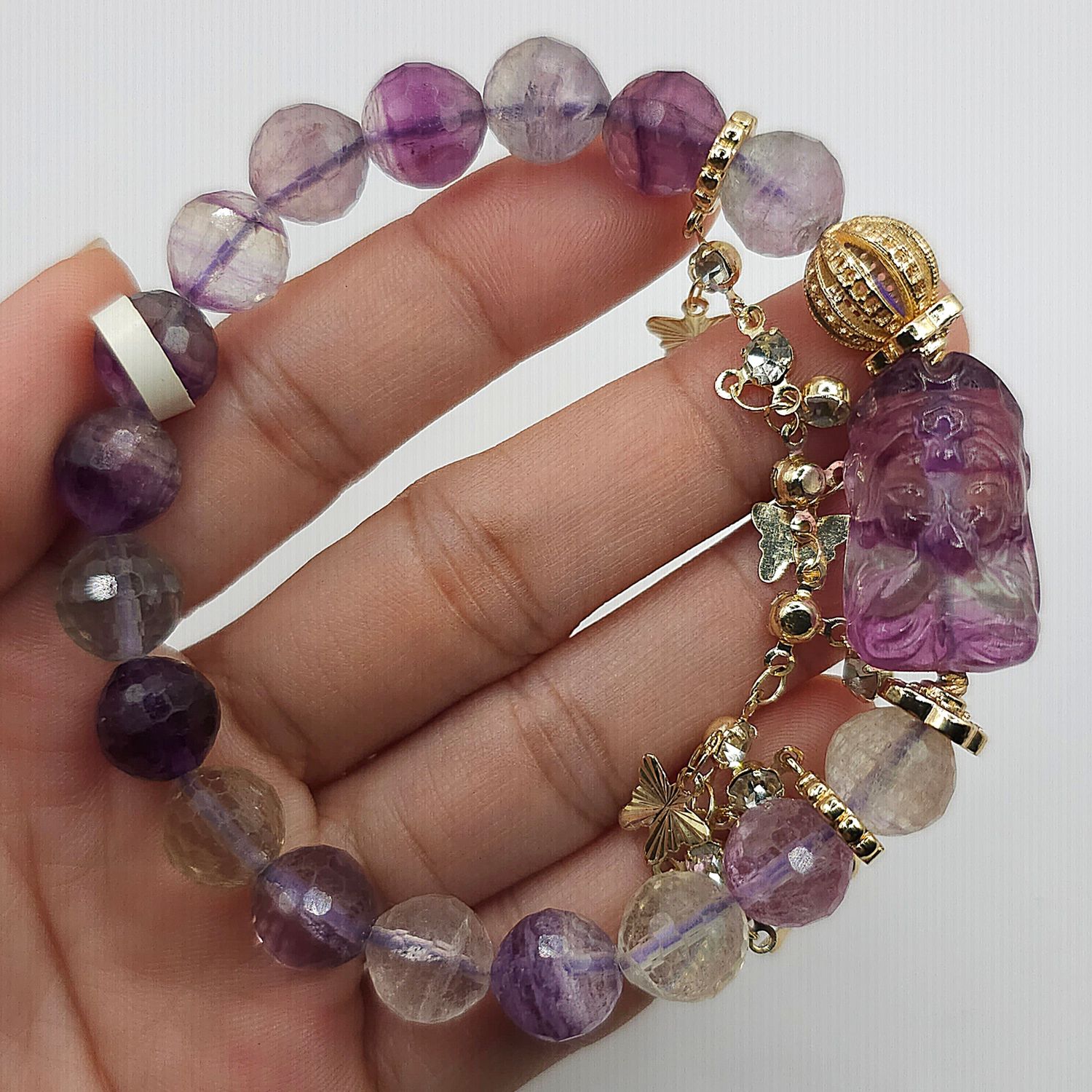 Natural Flourite with Zakiram
