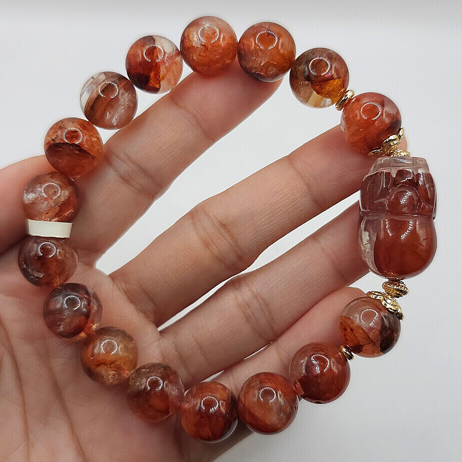 Natural Fire Quartz with Pixiu