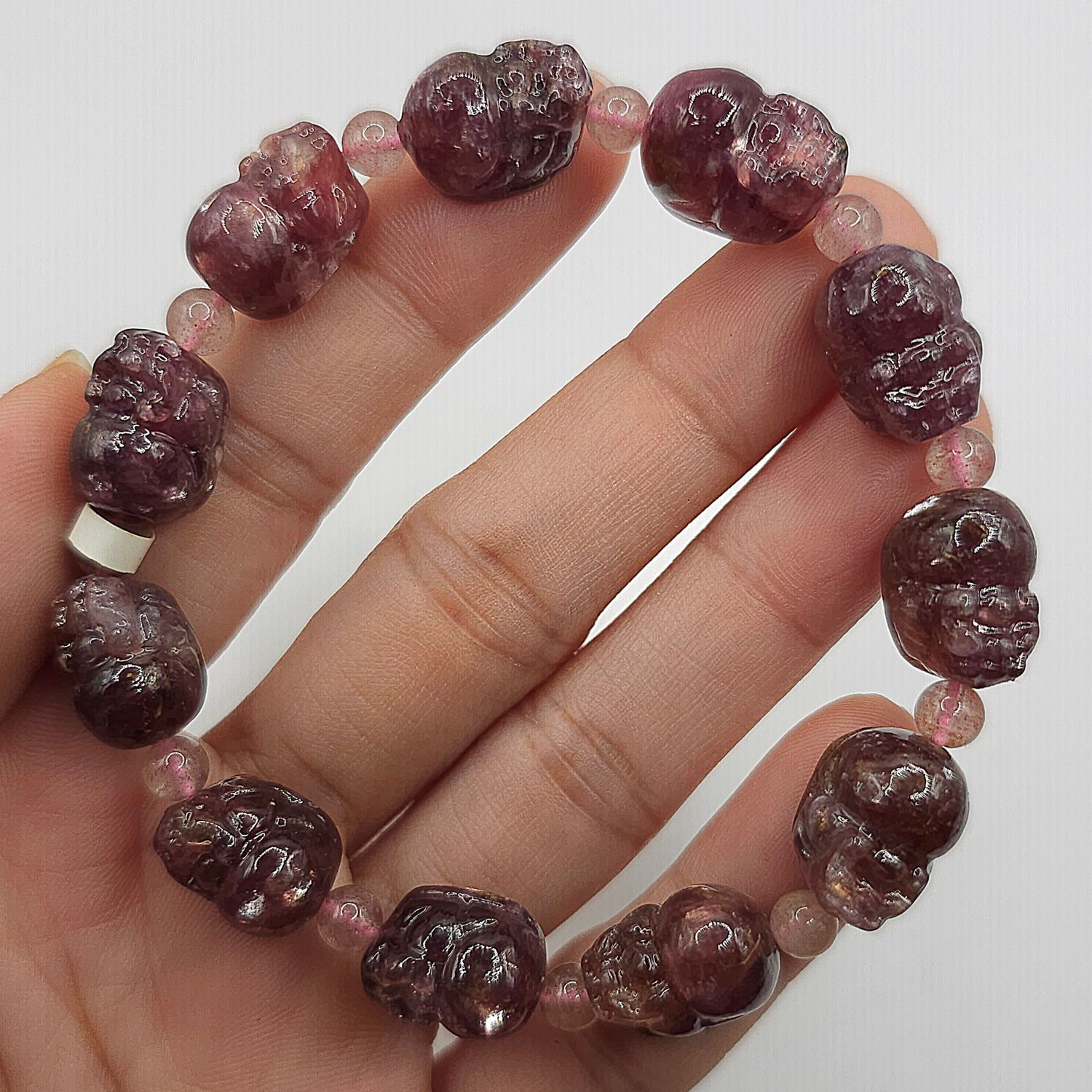 Natural Purple Emerald Pixiu