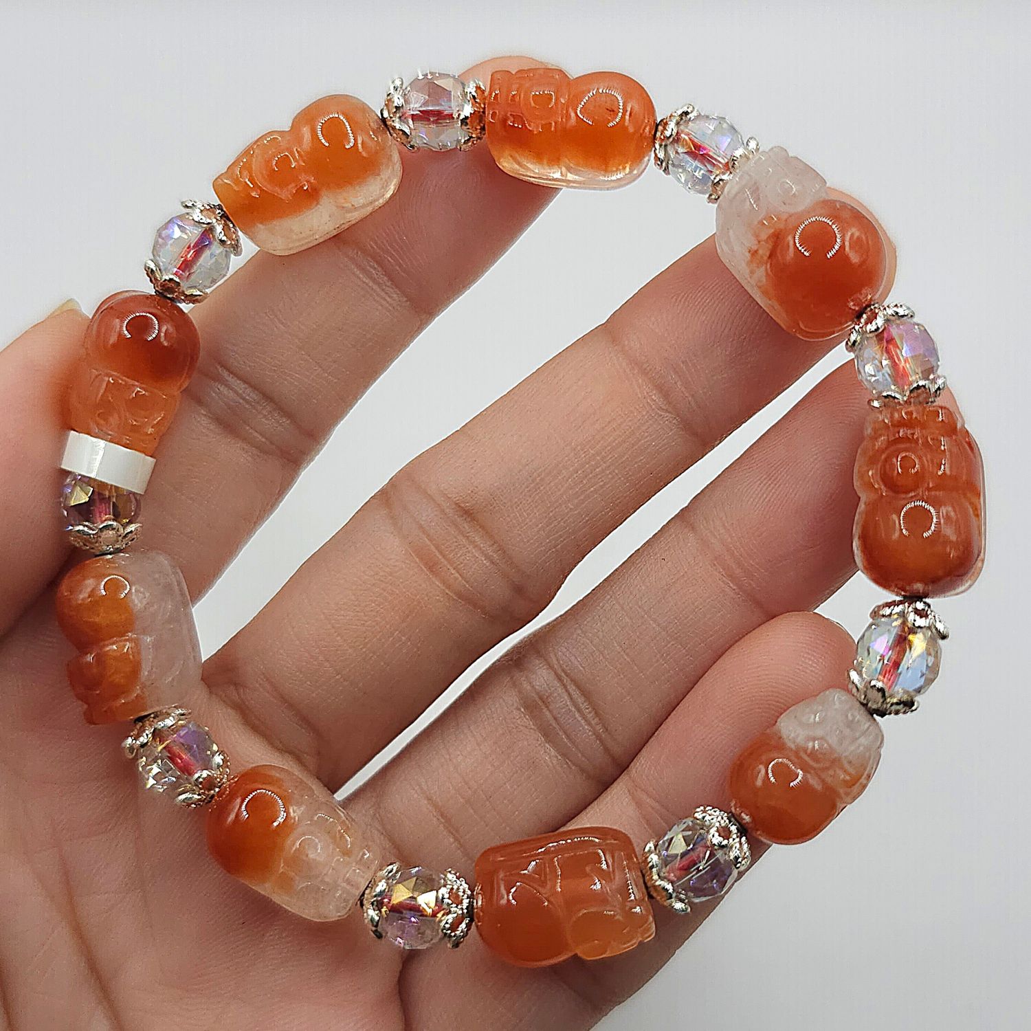 Natural Red Rabbit Hair Quartz Pixiu