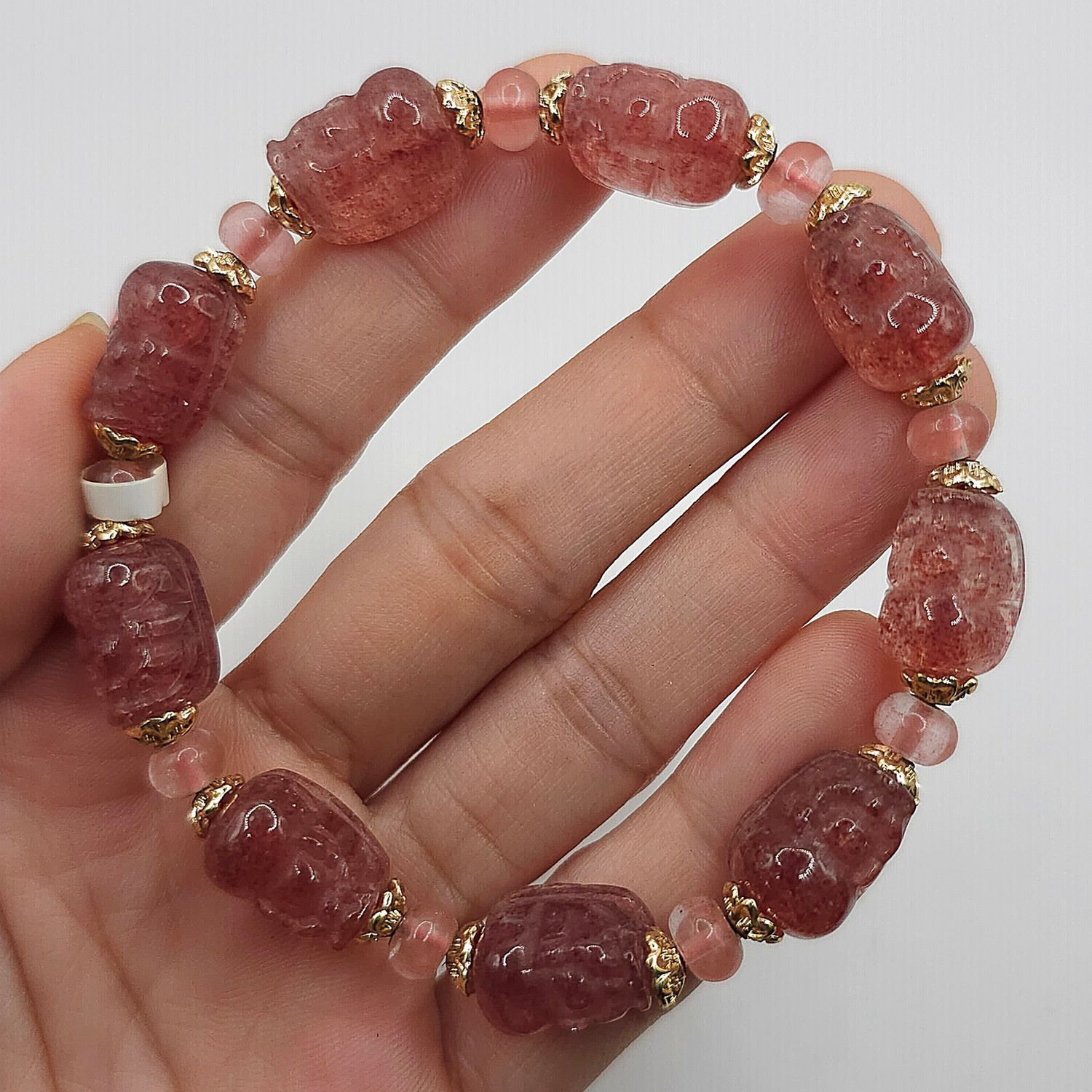 Natural Pixiu Strawberry Quartz
