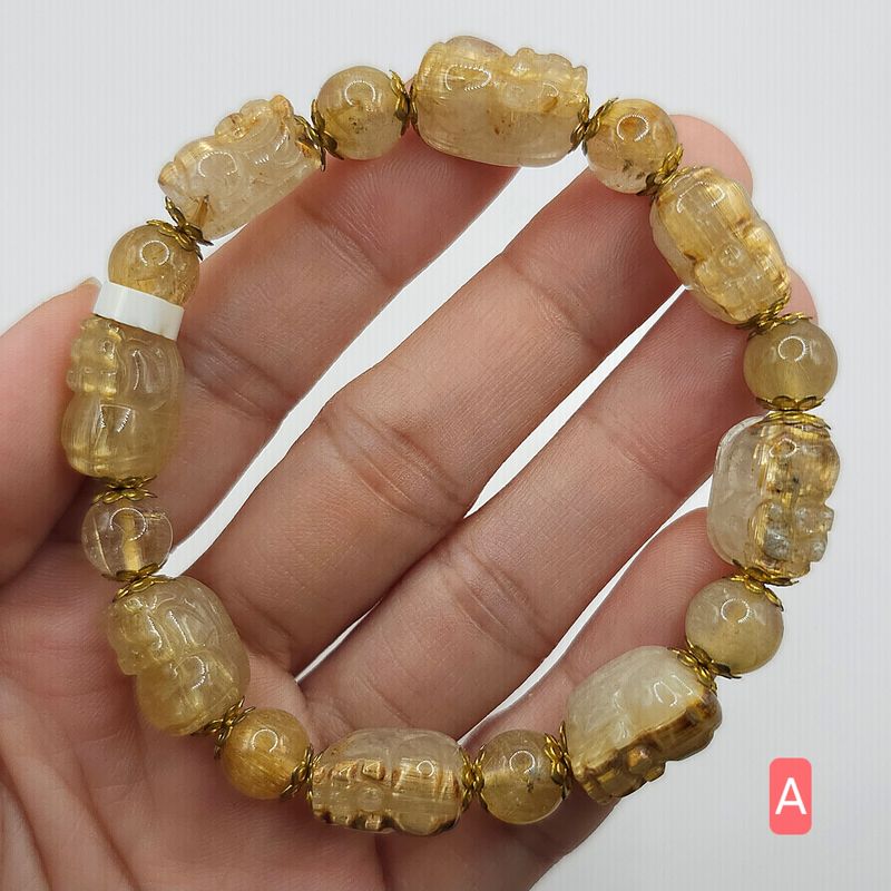 Natural Pixiu Golden Ruti
