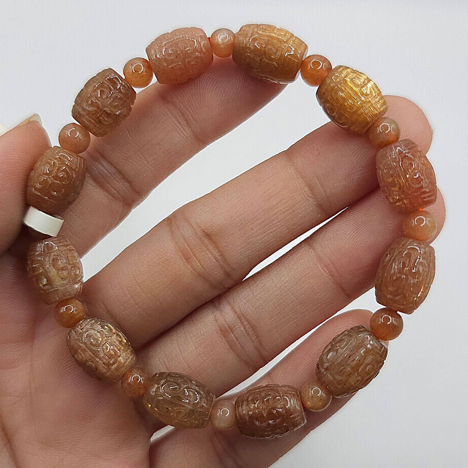 Natural Golden Sunstone Lucky Turn