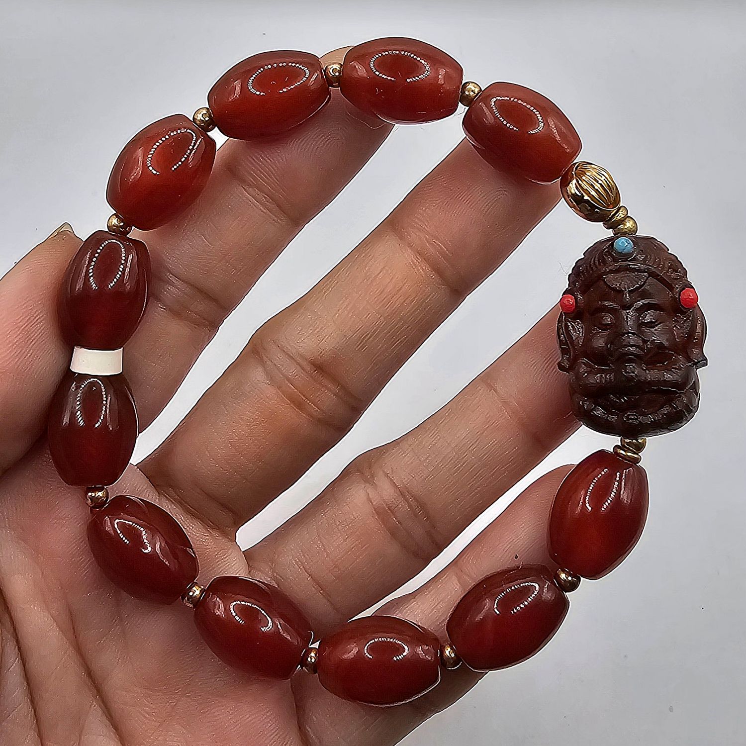 Natural Carnelian with Ganesha
