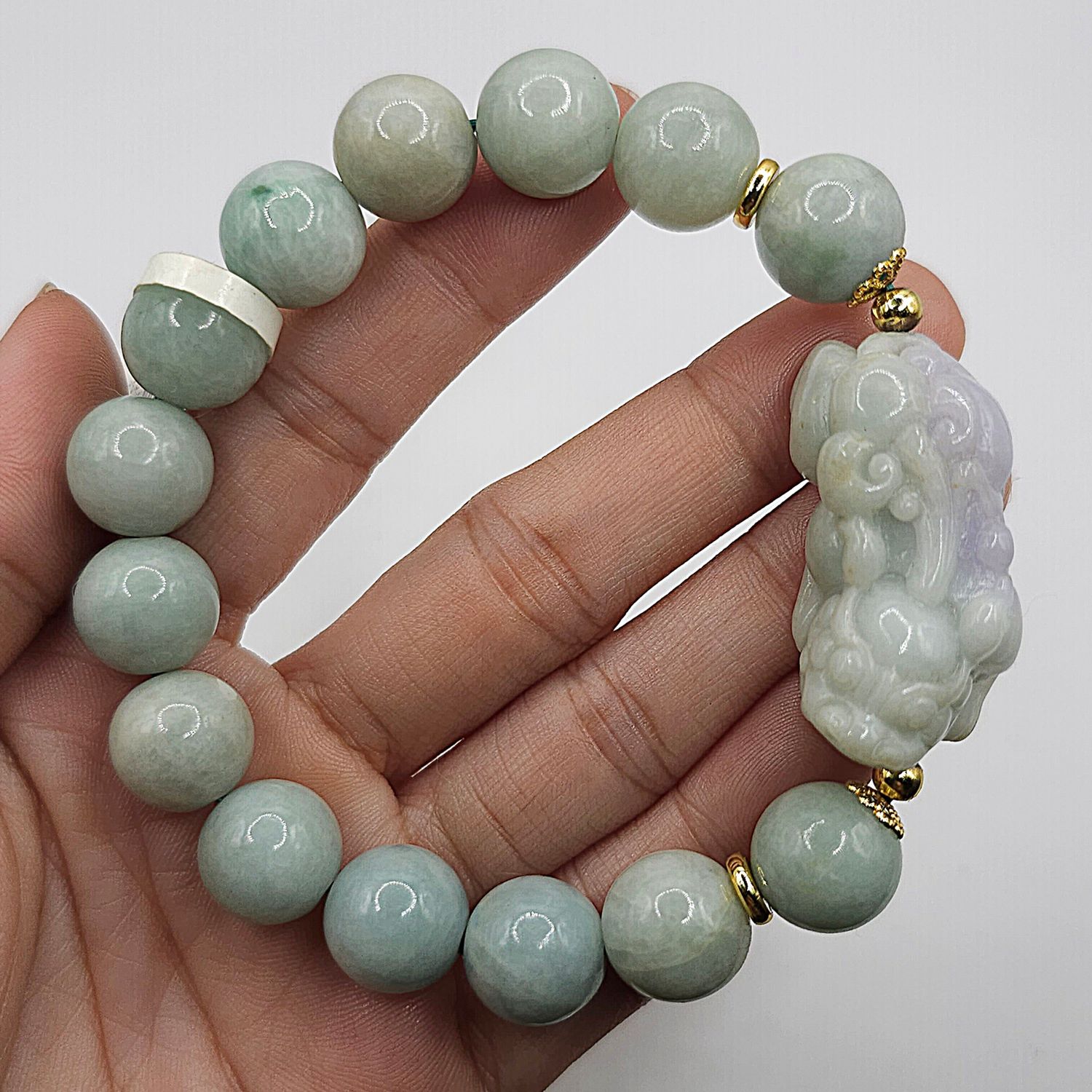 Natural Burma Jade with Pixiu Dragon