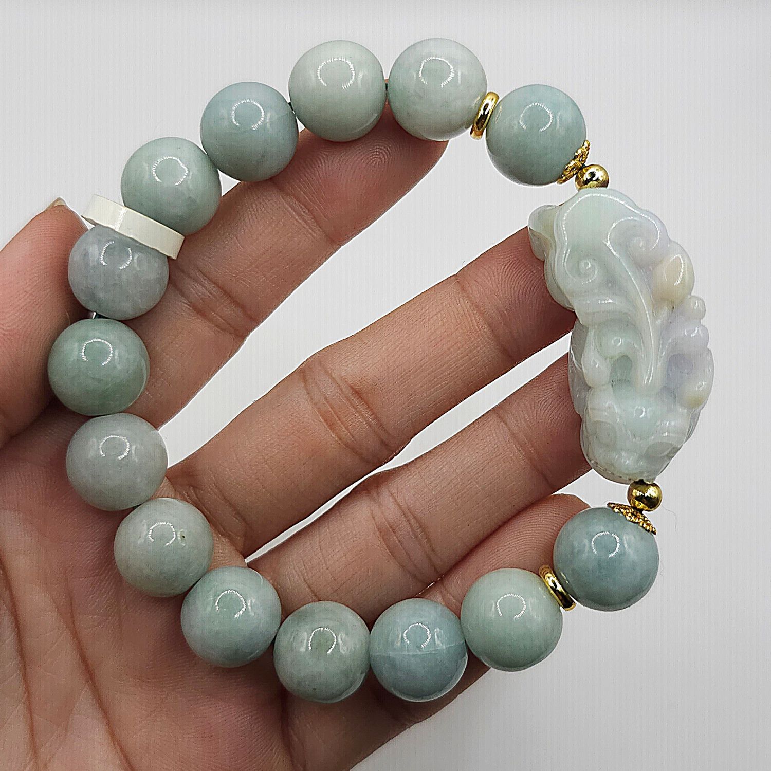 Natural Burma Jade with Pixiu Dragon