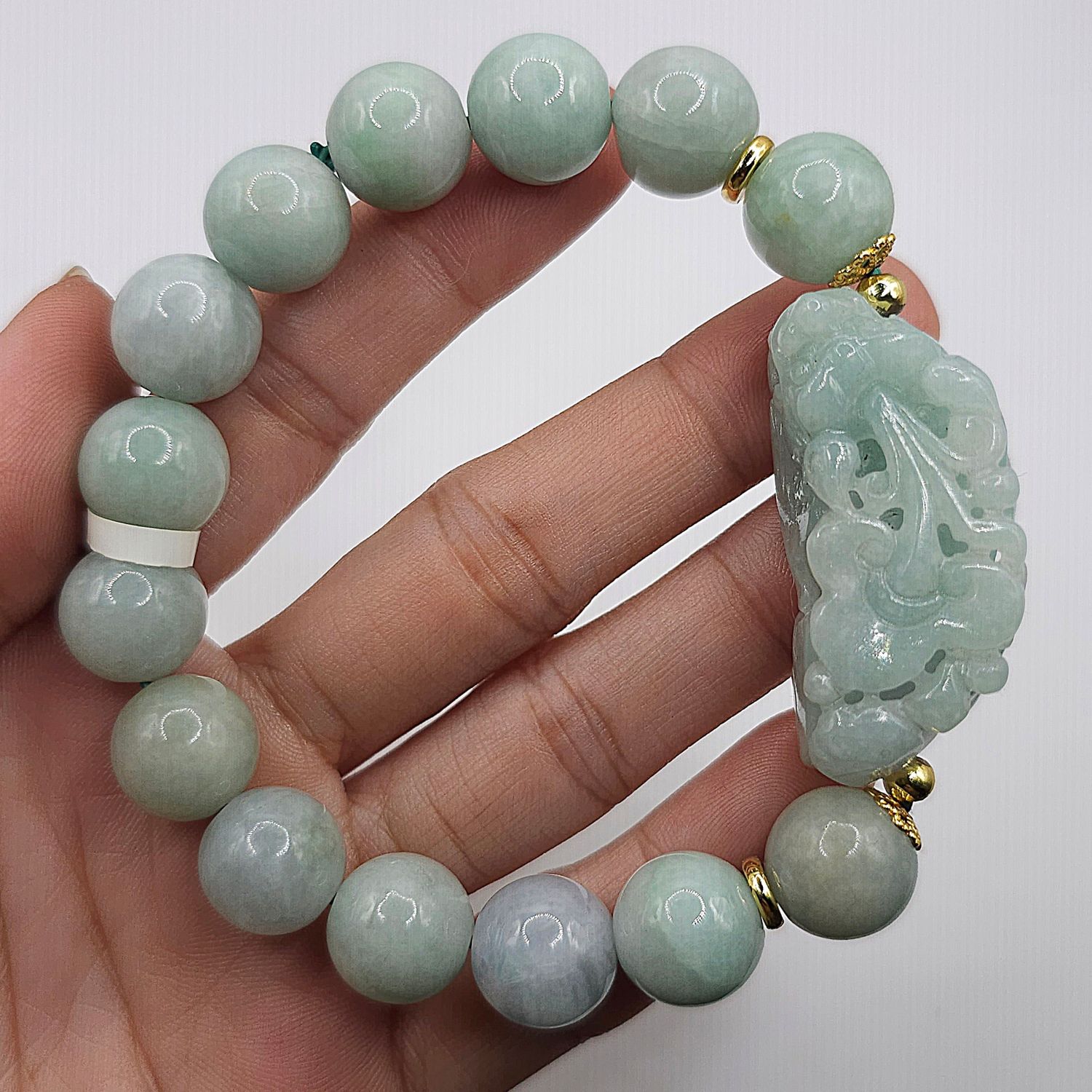 Natural Burma Jade with Pixiu Dragon