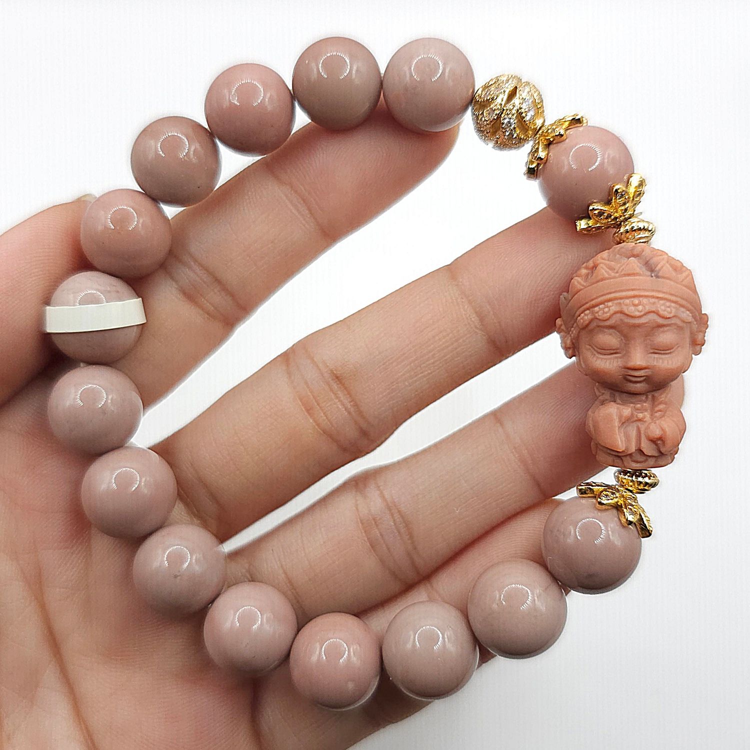 Natural Alashan Agate with Opera Girl