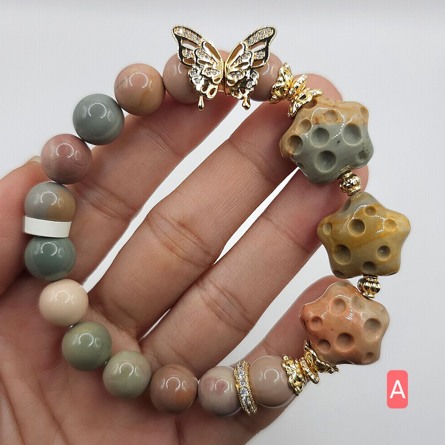 Natural Alashan Agate with Star