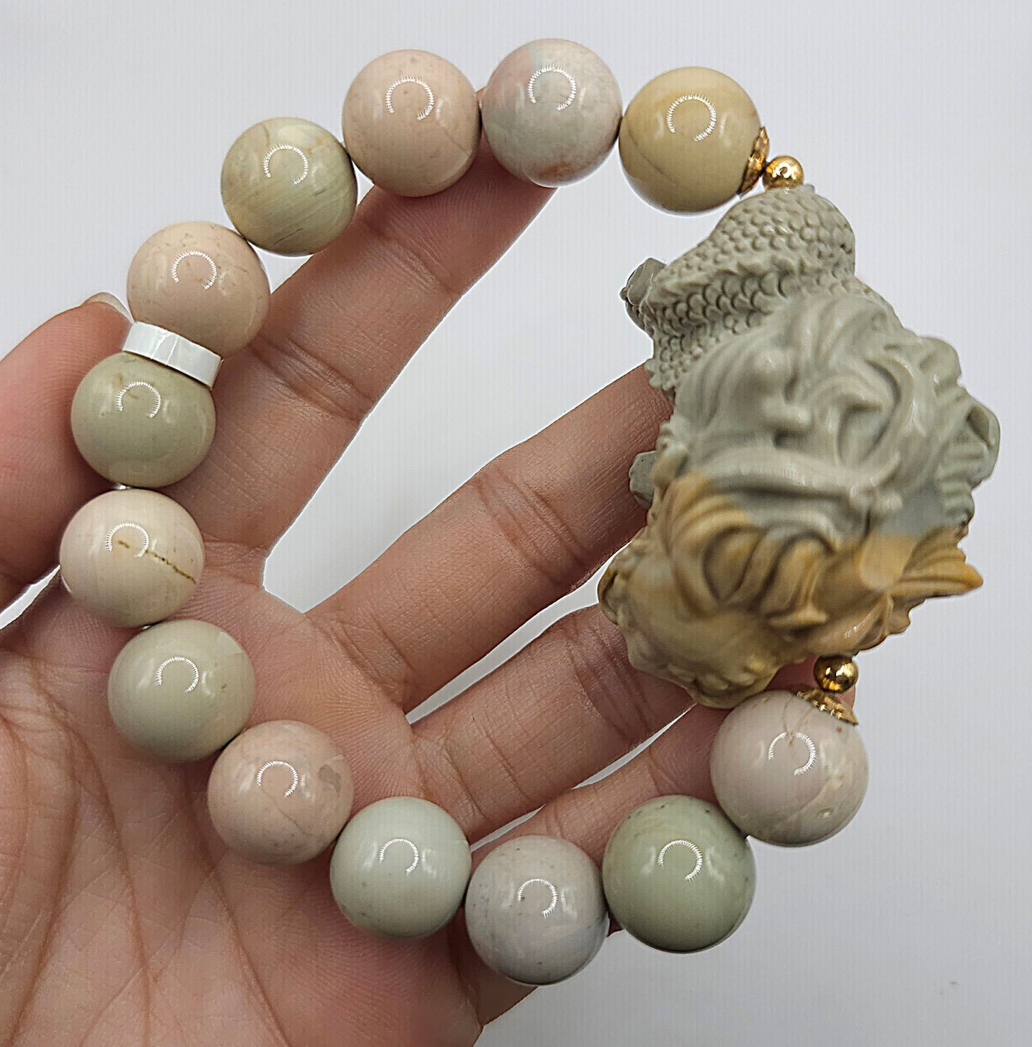 Natural Alashan Agate with Dragon