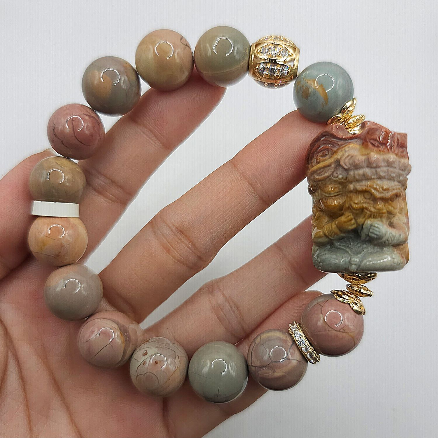 Natural Phantom Alashan Agate with Zakiram