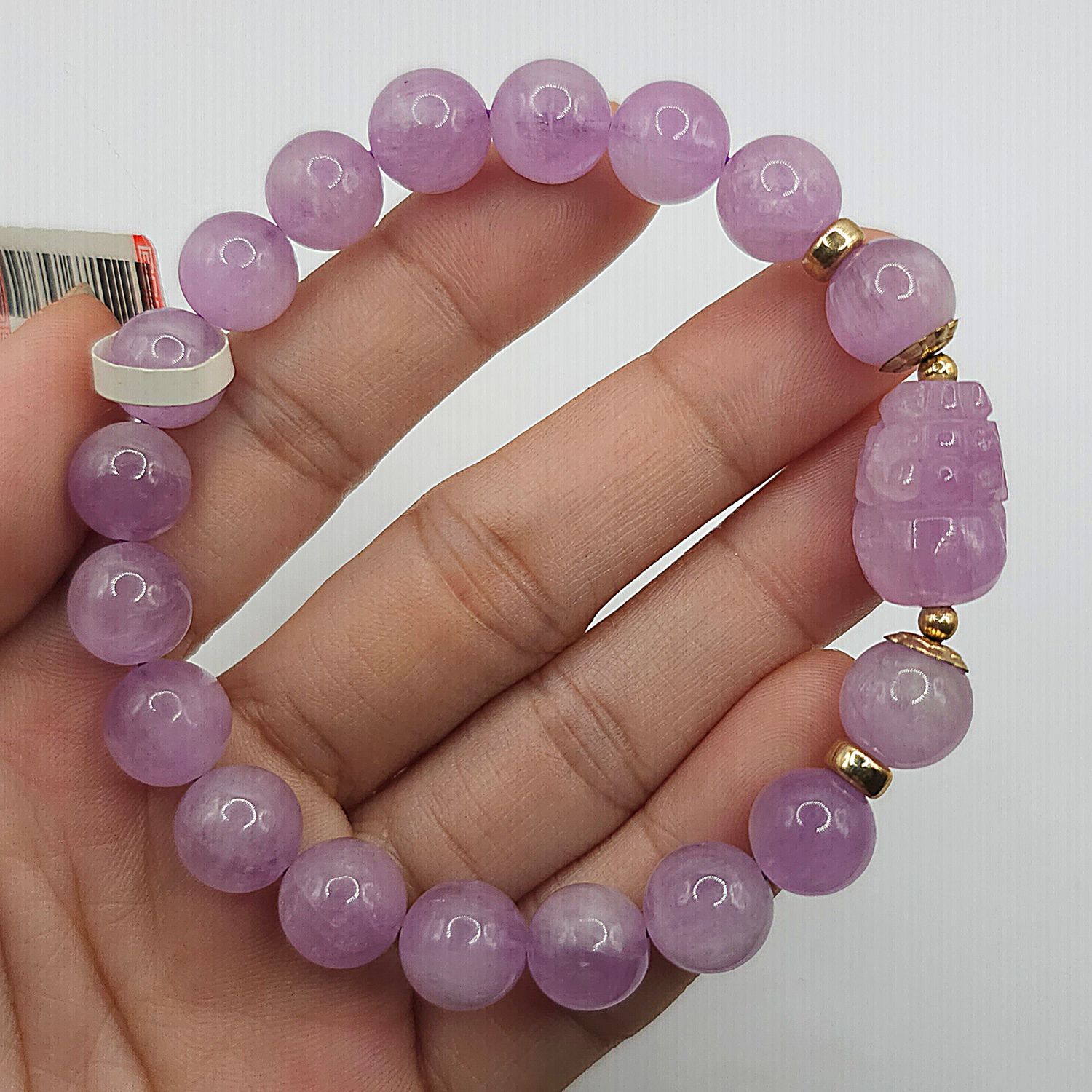 Natural Purple Kunzite with Pixiu