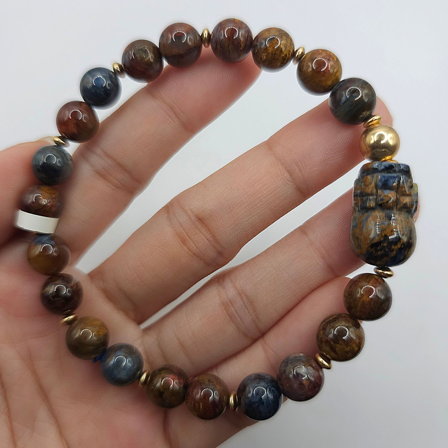 Natural Pietersite with Pixiu