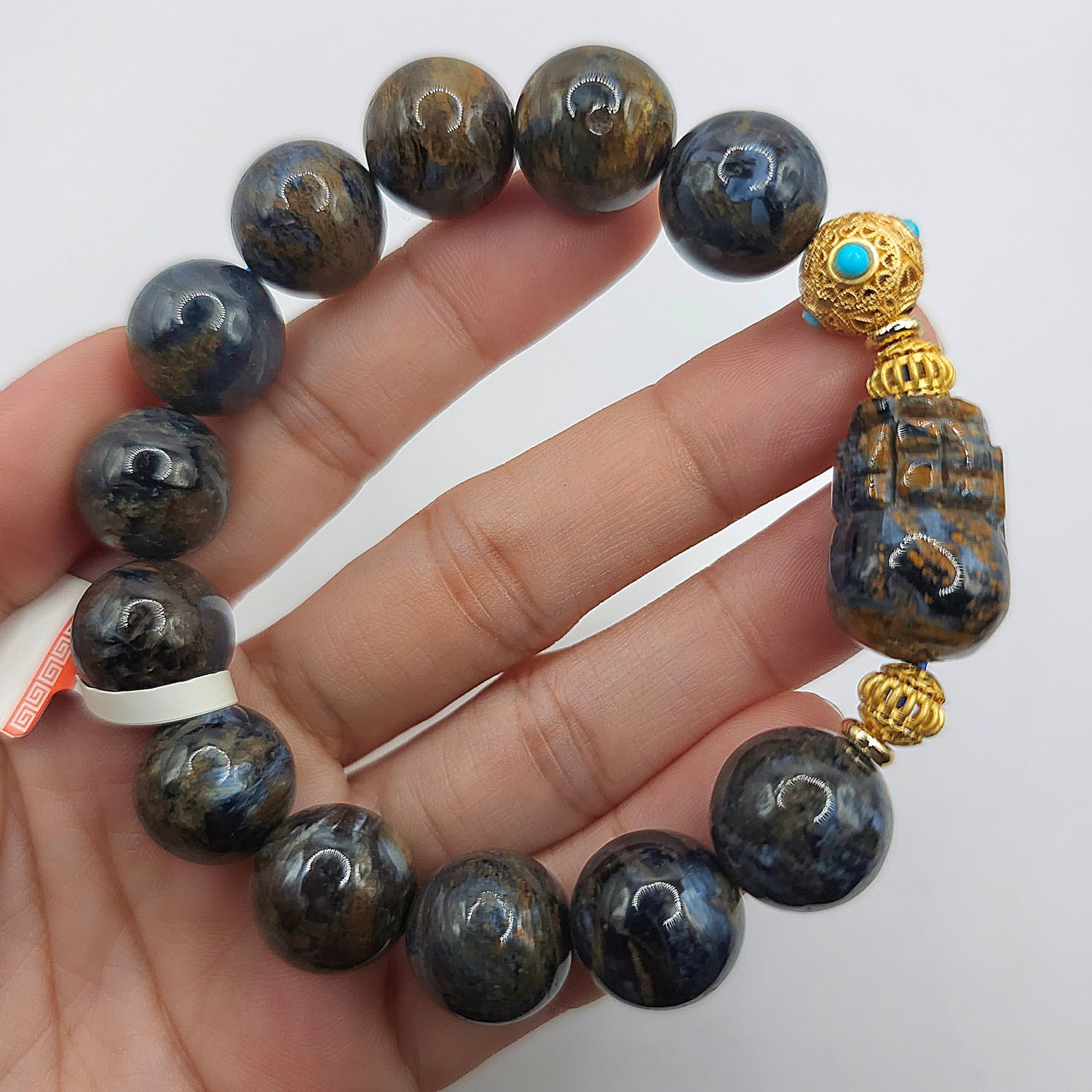 Natural Pietersite with Pixiu