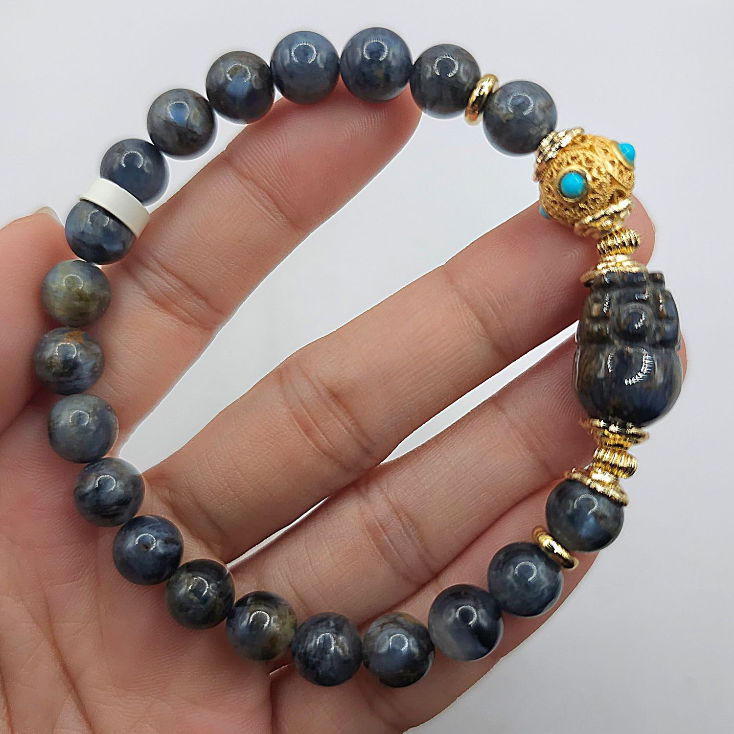 Natural Pietersite with Pixiu