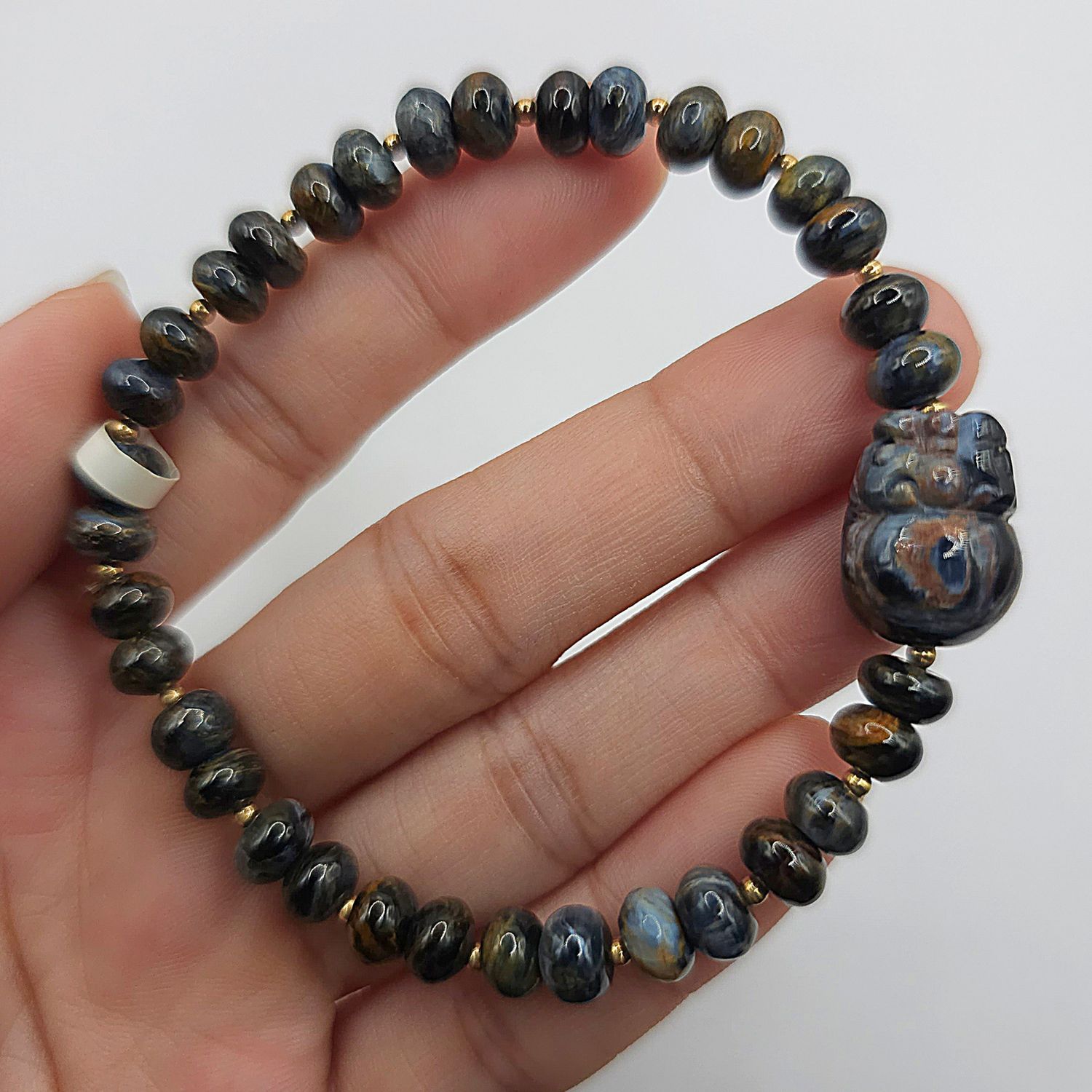 Natural Pietersite with Pixiu