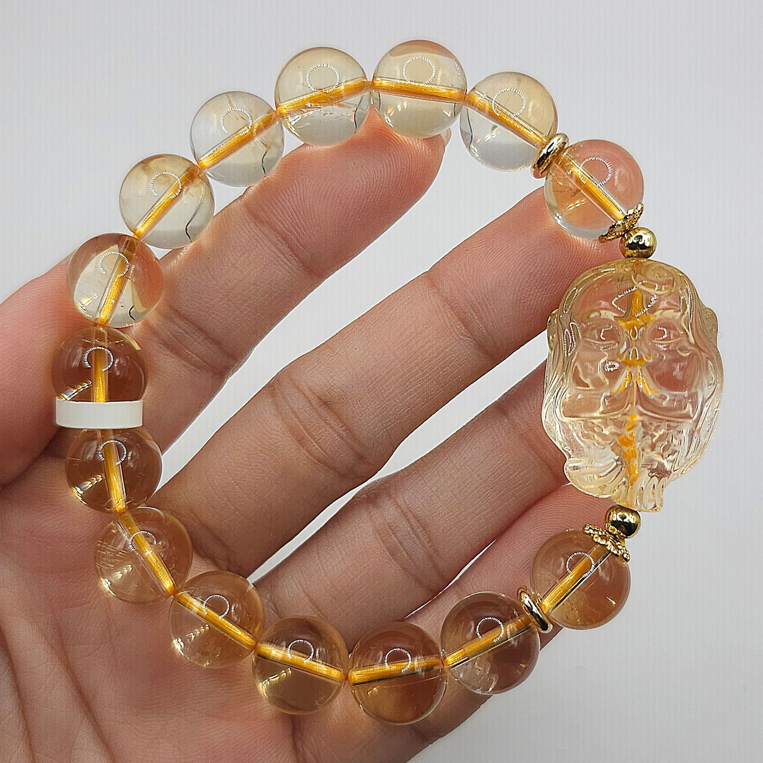Natural Citrine with Mermaid