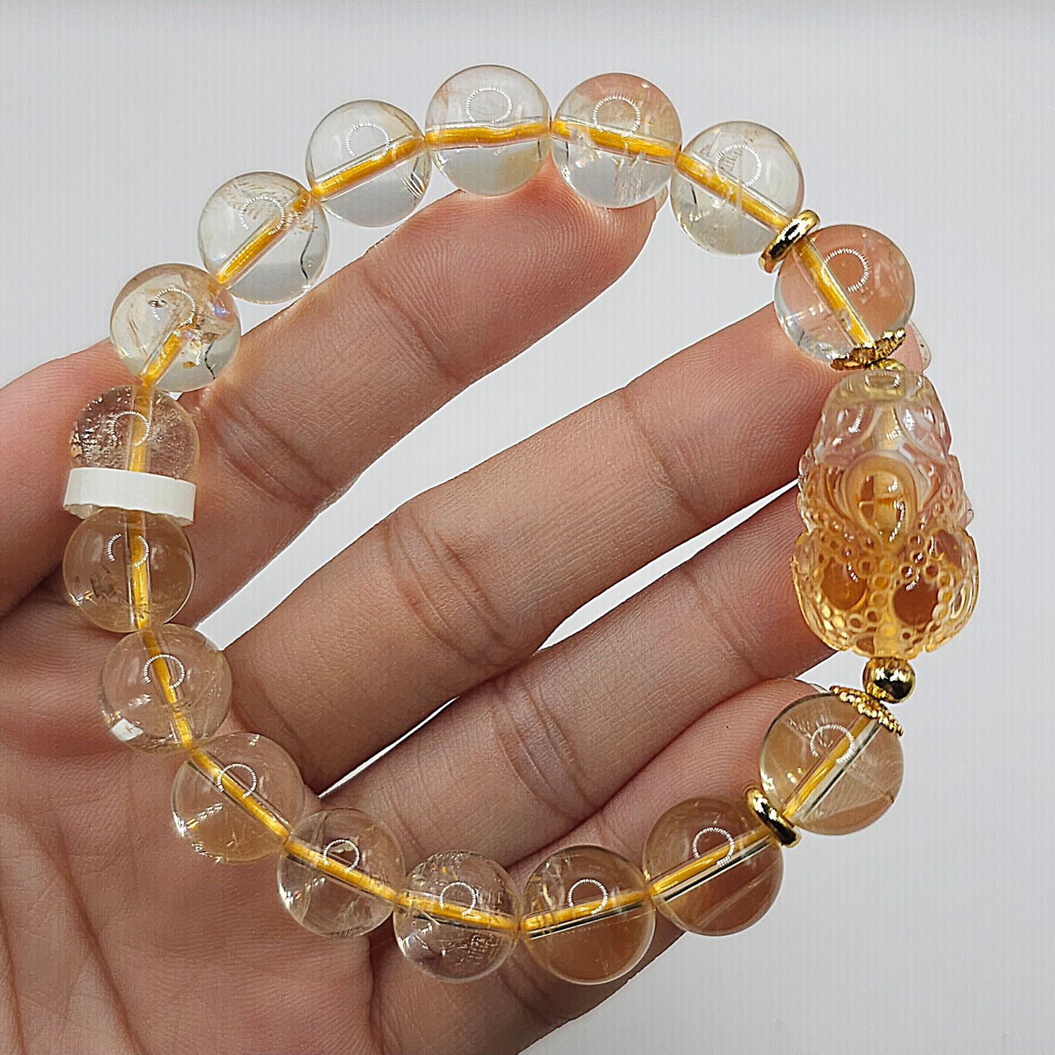 Natural Citrine with Pixiu