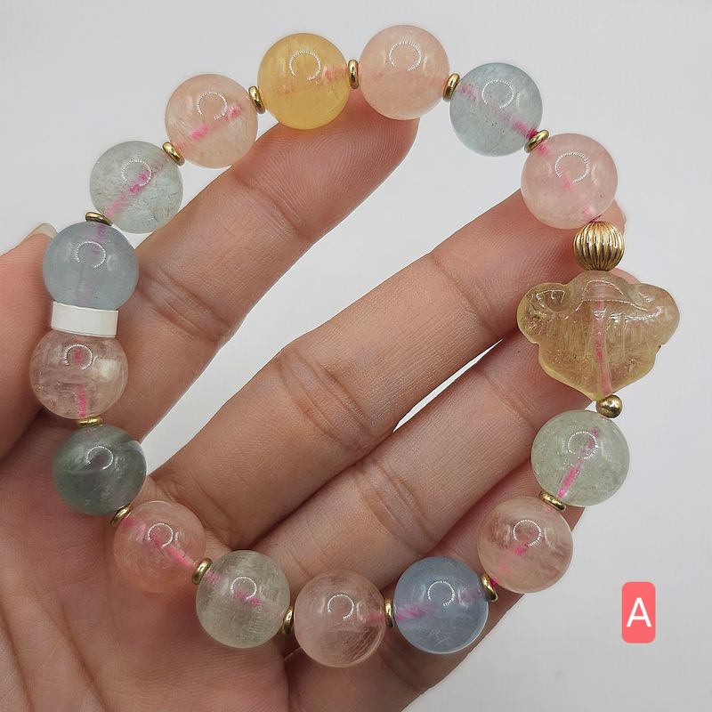 Natural Morganite with Ruyi