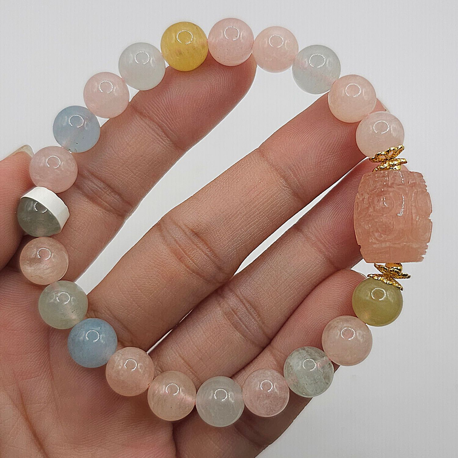 Natural Morganite with Lucky Turn