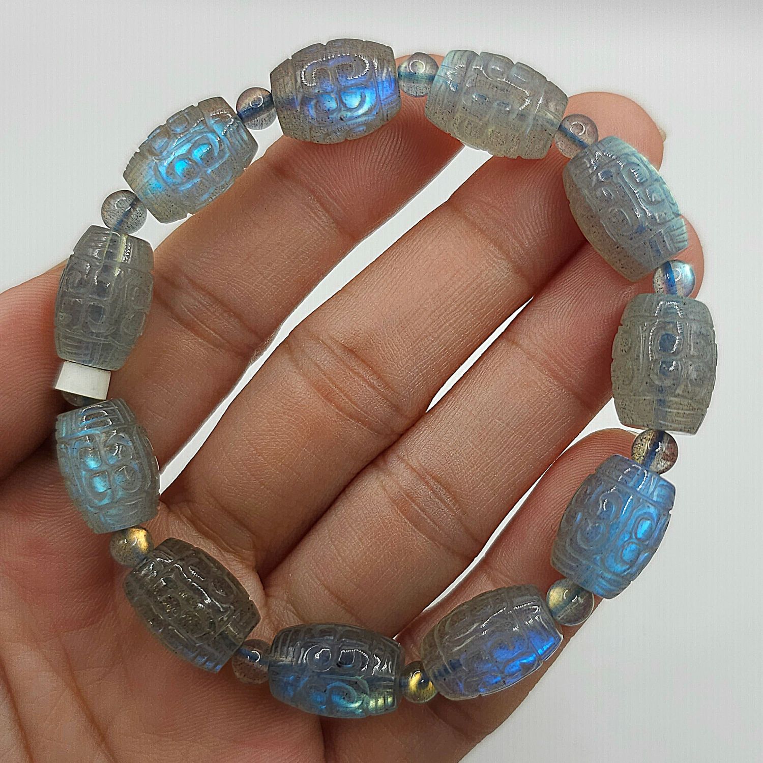Natural Grey Moonstone Lucky Turn