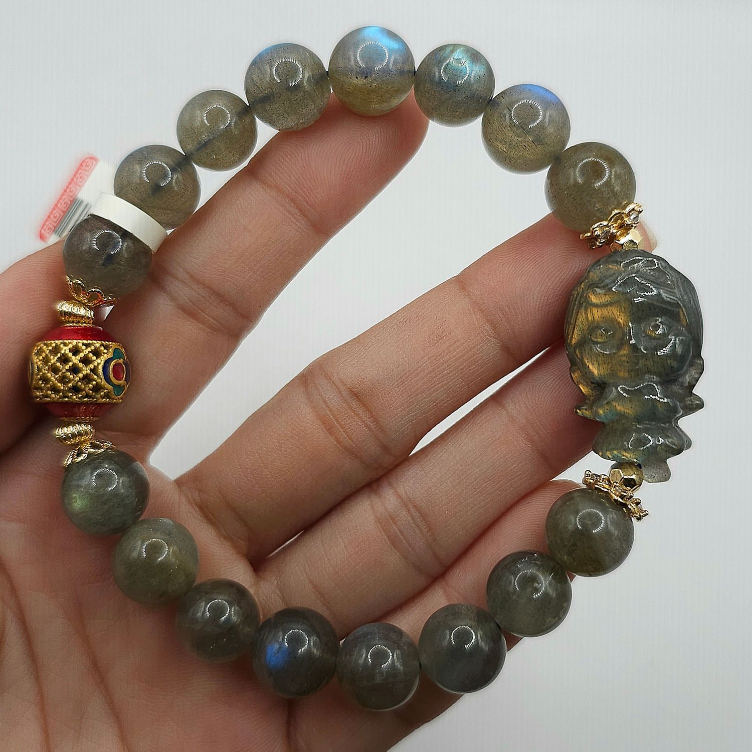 Natural Labradorite with Angel