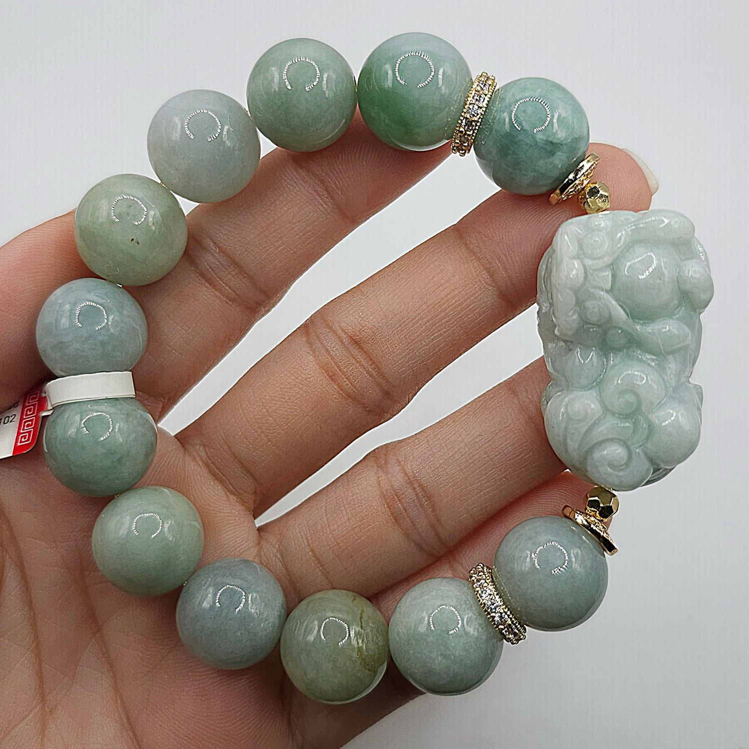 Natural Burma Jade with Dragon Pixiu
