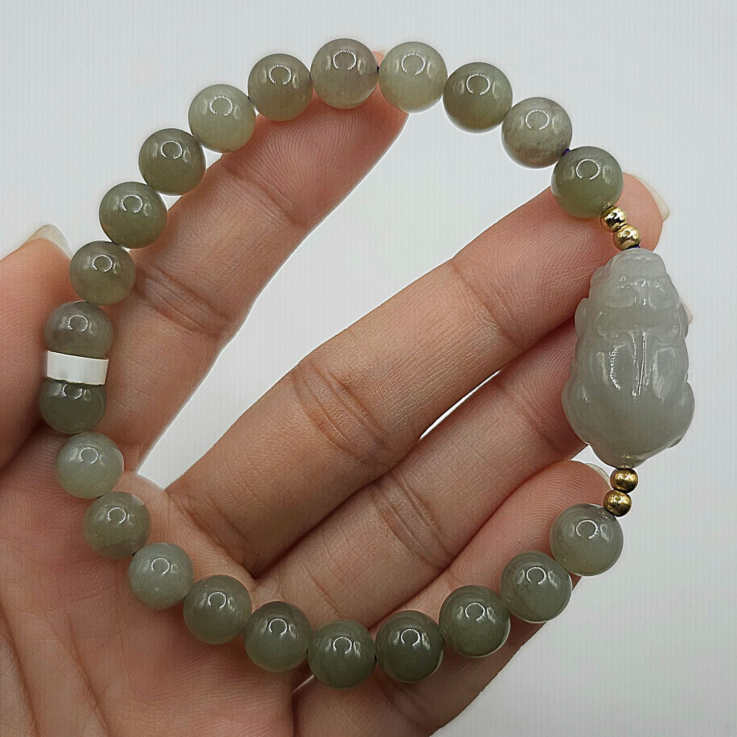 Natural Purple Jade with Pixiu