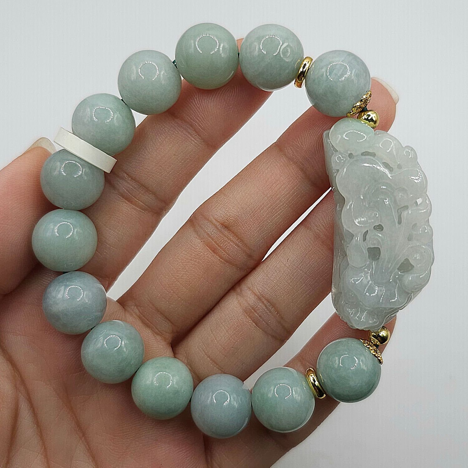 Natural Burma Jade with Pixiu Dragon
