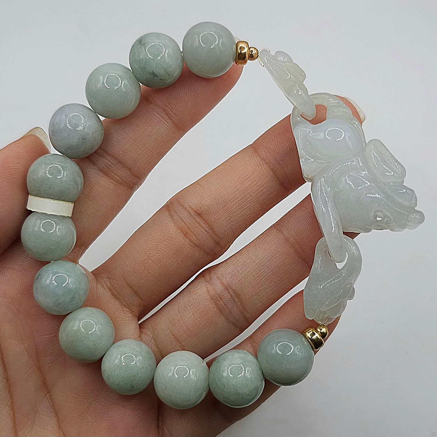 Natural Burma Jade with Dragon Pixiu