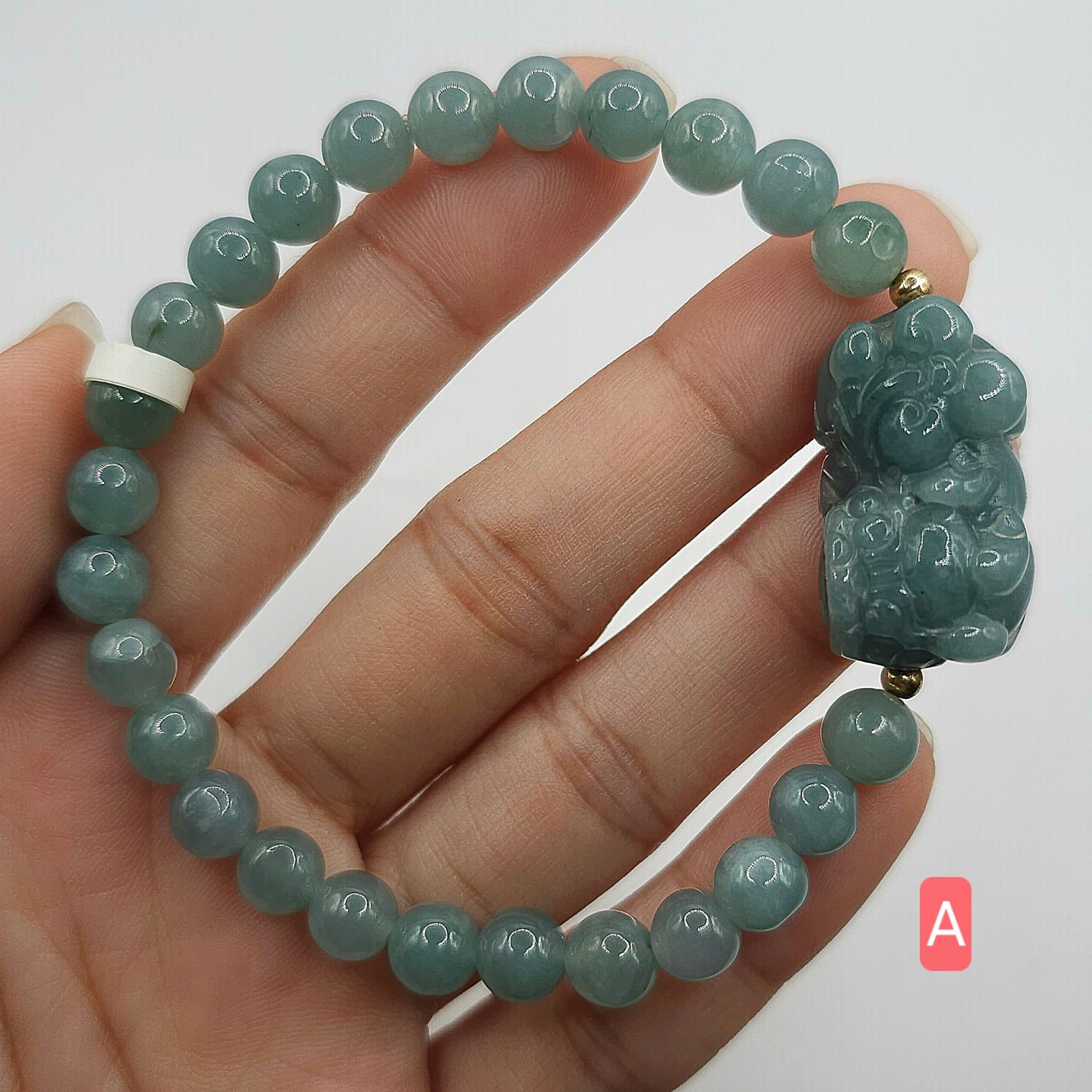 Natural Blue Water Jade with Pixiu